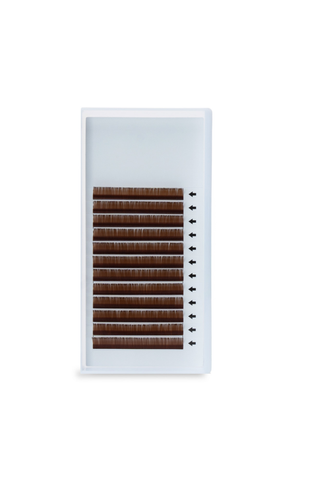 Light Brown Volume Lashes .05- Single Lengths (NO LABEL)